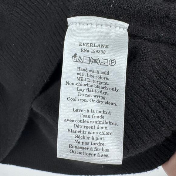 Everlane Cashmere Sweater Black Medium - Picture 4 of 4